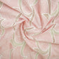 Baby Pink Floral Embroidery Schiffli Crepe Fabric AF-29920