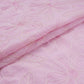 Baby Pink floral thread embroidery Linen Fabric SFG-31712