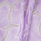 Purple Floral Embroidery Schiffli Crepe Fabric AF-29919