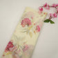 Off White floral print Organza Fabric MTFG-31104