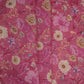 Pink Floral Print Cotton Linen Fabric RT-30904
