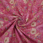 Pink Floral Print Cotton Linen Fabric RT-30904
