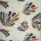 Ivory Abstract zari jacquard Pure Bemberg Crepe Fabric MTF-31814