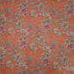 Peach Floral Print Cotton Linen Fabric RT-30901