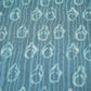 Blue Handblock Modal Satin Fabric 23605
