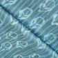 Blue Handblock Modal Satin Fabric 23605