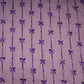 Mauve Bow Stripes embroidery Chinon Cotton Slub Fabric SFG-31708