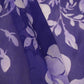 Royal Blue Floral Print Organza Fabric MT-30683