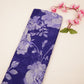 Royal Blue Floral Print Organza Fabric MT-30683
