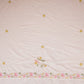 Baby Pink Floral Border Embroidery Mul Chanderi Fabric DC-29915