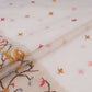 White dyeable cross stitch work Chanderi Fabric CTF-31379