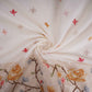 White dyeable cross stitch work Chanderi Fabric CTF-31379