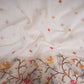 White dyeable cross stitch work Chanderi Fabric CTF-31379