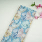 Cornflower Blue Floral Print Cotton Linen Fabric RT-30911