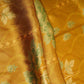 Mustard floral print Bemberg Modal Silk Fabric KTP-31436