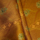 Mustard floral stripes print Bemberg Modal Silk Fabric KTP-31437