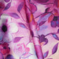 Lavender floral print Bemberg Modal Silk Fabric KTP-31438