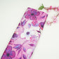 Lavender floral print Bemberg Modal Silk Fabric KTP-31438