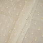 Cream Floral Buti Embroidery Dyeable Chanderi Silk Fabric VI-30074