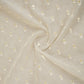 Cream Floral Buti Embroidery Dyeable Chanderi Silk Fabric VI-30074