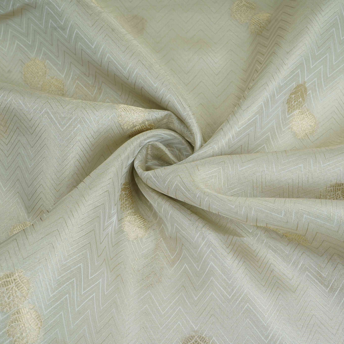 Golden Butta Kanchipuram Silk Fabric MTI-31377
