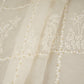 Cream Floral Embroidery Dyeable Chanderi Silk Fabric VI-30073