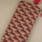 Cream with Red Batik Print Pintuck Cotton Fabric MFR-29829