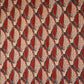 Cream with Red Batik Print Pintuck Cotton Fabric MFR-29829
