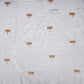 White dyeable thread cutdana embroidery Crepe Fabric VFS-31524