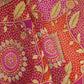 Magenta Pink Bandhani floral Georgette Jaal Fabric MTI-31548