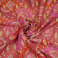 Magenta Pink Bandhani floral Georgette Jaal Fabric MTI-31548