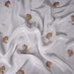 White dyeable thread cutdana embroidery Crepe Fabric VFS-31523