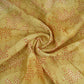 Ivory with Light Green Bandhani floral Georgette Jaal Fabric MTI-31550
