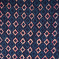Indigo & White Geomatrical Print Cotton Fabric MFR-29870