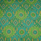 Teal Blue & Parrot Green Bandhani floral Georgette Jaal Fabric MTI-31549