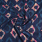 Indigo & White Geomatrical Print Cotton Fabric MFR-29870