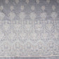 White Dyeable Geometric sequins embroidery Mul Chanderi Fabric SNTF-31867