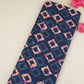 Indigo & White Geomatrical Print Cotton Fabric MFR-29870