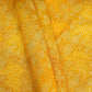 Mustard Bandhani floral Georgette Jaal Fabric MTI-31547