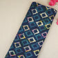 Indigo & White Geomatrical Print Cotton Fabric MFR-29865