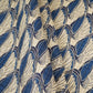 White with Blue Batik Print Pintuck Cotton Fabric MFR-29827