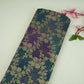Purple Bandhani floral Georgette Jaal Fabric MTI-31546