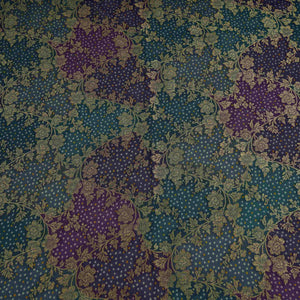 Purple Bandhani floral Georgette Jaal Fabric MTI-31546 - TradeUNO