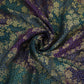 Purple Bandhani floral Georgette Jaal Fabric MTI-31546