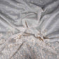 White Dyeable jaal embroidery Mul Chanderi Fabric SNTF-31866