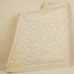 Beige Floral Embroidery Dyeable Dola Silk Fabric VI-30070