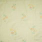 Cream Zari Stripes floral thread embroidery Malai Chanderi Fabric VFS-31541