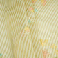 Cream Zari Stripes floral thread embroidery Malai Chanderi Fabric VFS-31541