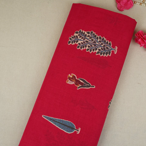 Magenta Pink Handblock Print Cotton Fabric MFR-29892