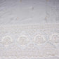 White Dyeable Pearl Cutdana embroidery Crepe Fabric VFS-31685